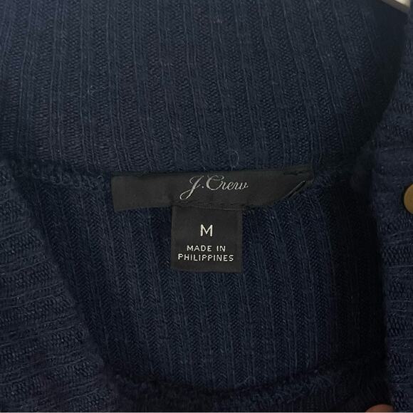 J. Crew Button Shoulder Ribbed Turtleneck Top - Picture 4 of 7